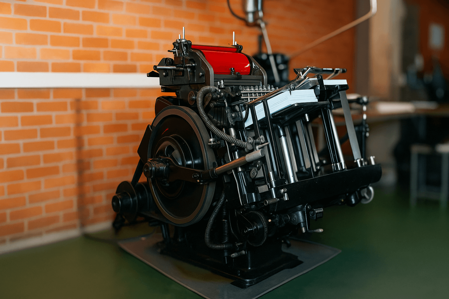 Modern printing machinery